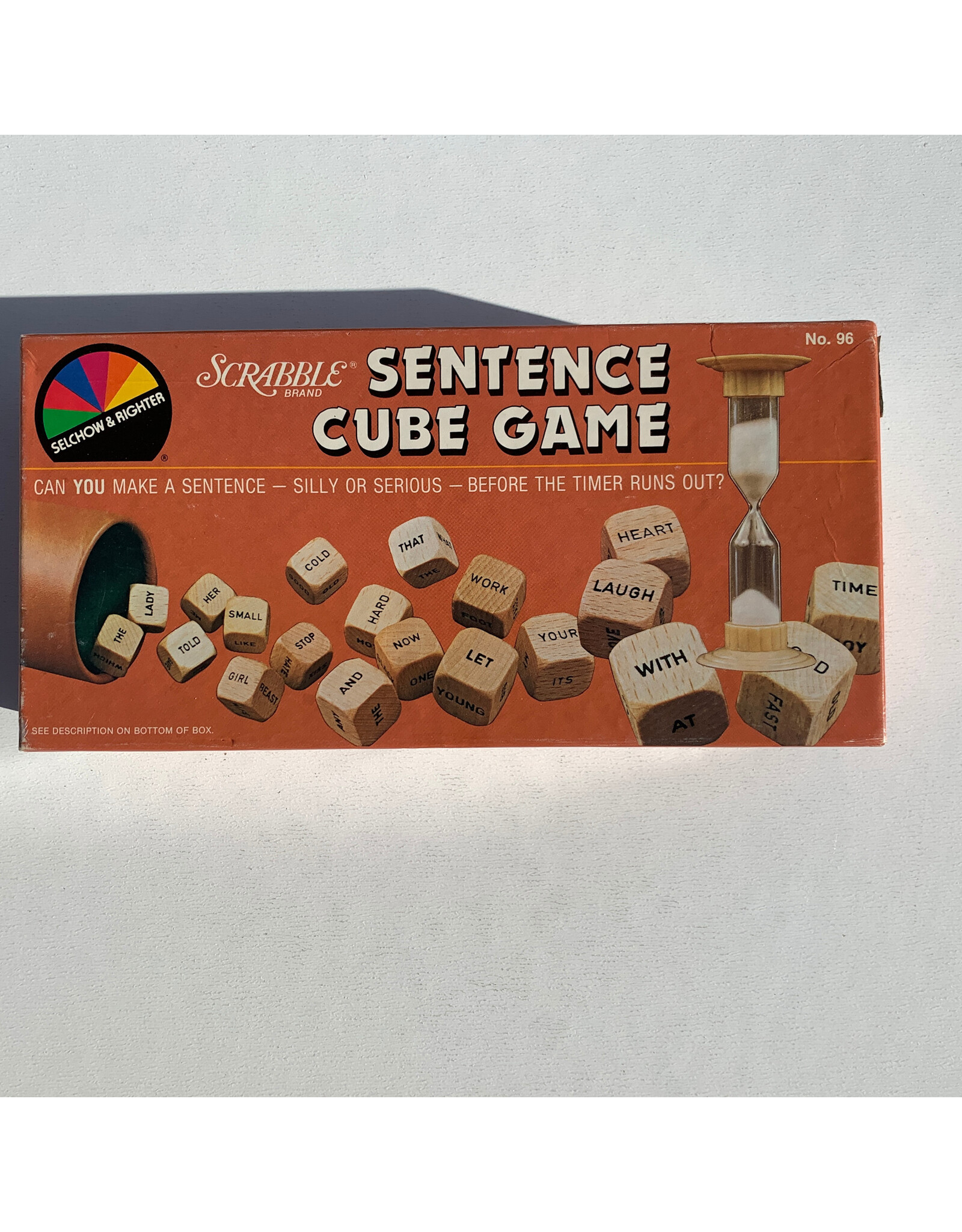 Selchow & Righter Scrabble Sentence Cube Game Used Board Game (1983)