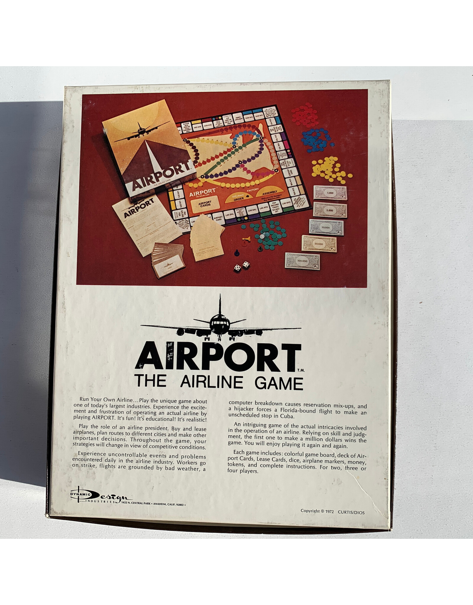 Dynamic Design Industries Airport  Used Board Game (1972)