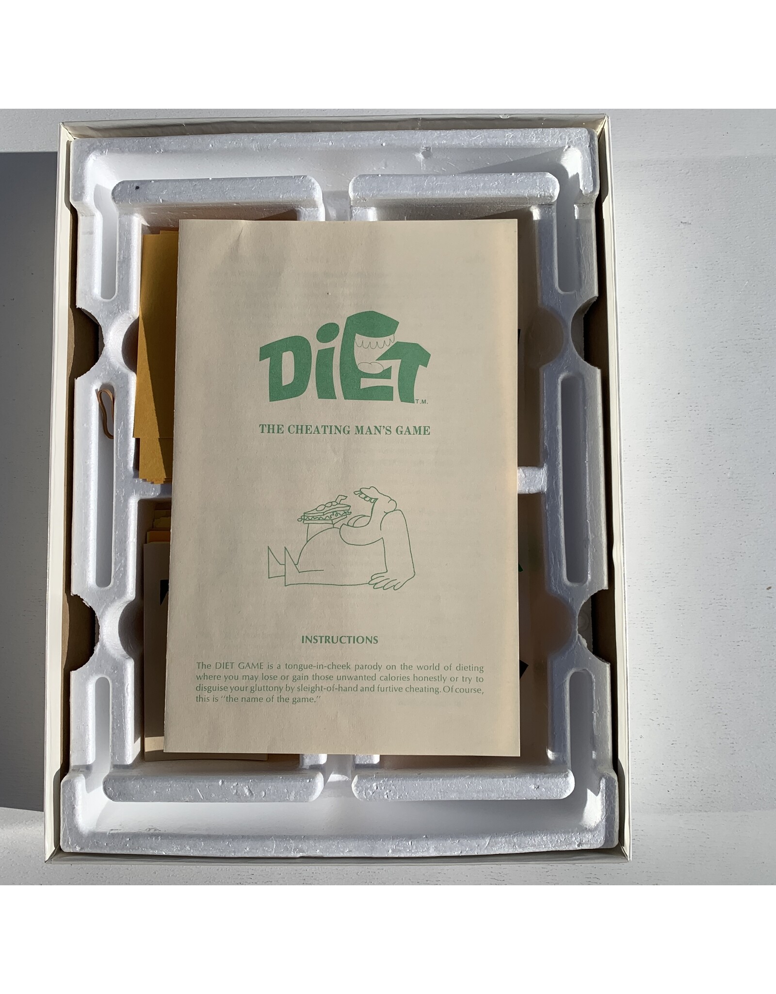 Dynamic Design Industries Diet: The Cheating Man's Game Used Board Game (1972)