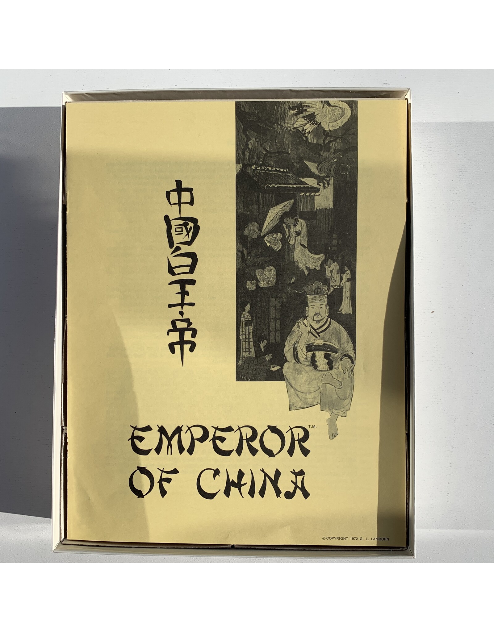Dynamic Design Industries Emperor of China Used Board Game (1972)