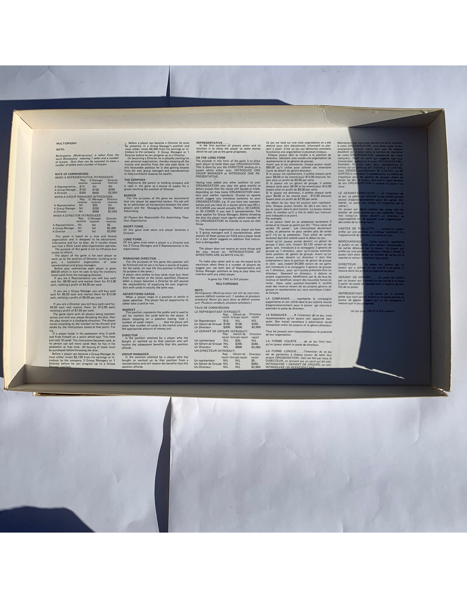 House of Gordon Multiopsony (1972) (used)