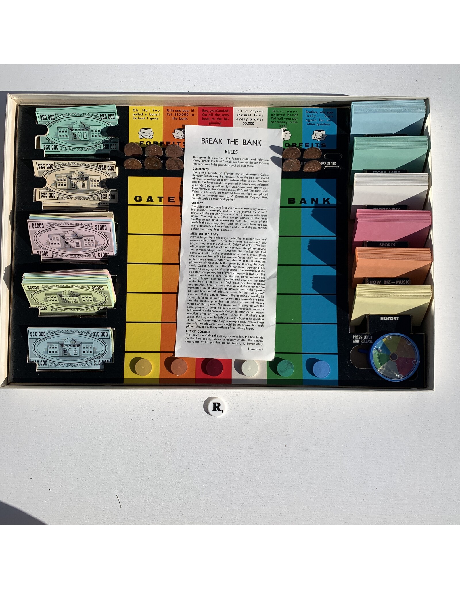 A Copp Clack Game Break the Bank Series 2 Used Board Game (est. 1960)