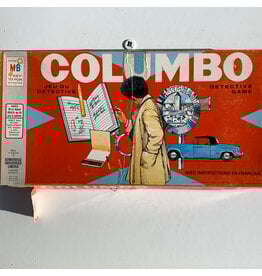MILTON BRADLEY Columbo Detective Game Used Board Game  (1973) (B) Dice and Player token has been replaced.
