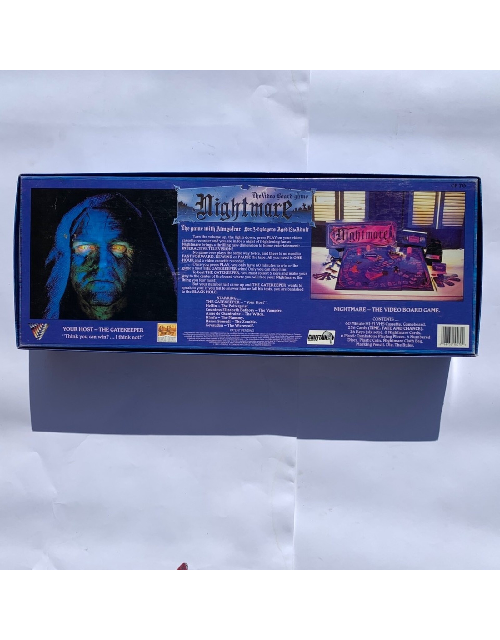Chieftain Games Nightmare Used Board Game (1991)