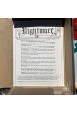 Cheiftain Products Nightmare II Used Board Game (1991) Missing 1 card