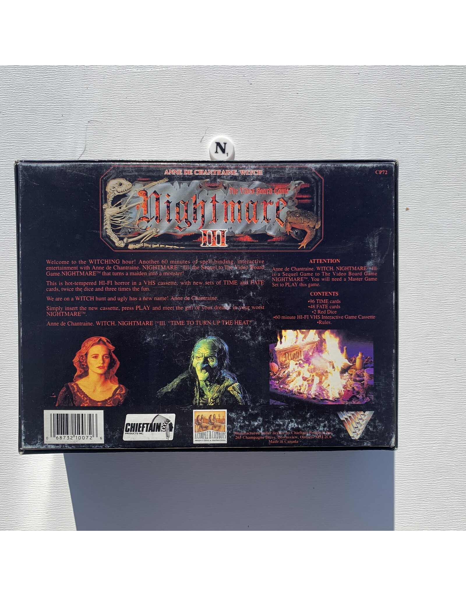 Cheiftain Products Nightmare III Used Board Game Expansion  (1992)