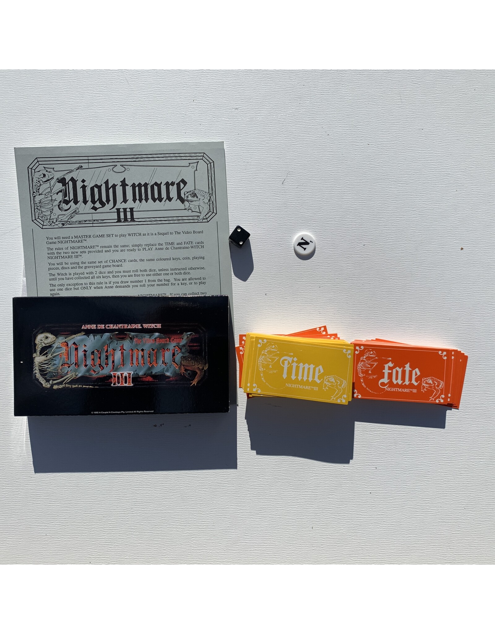 Cheiftain Products Nightmare III Used Board Game Expansion  (1992)