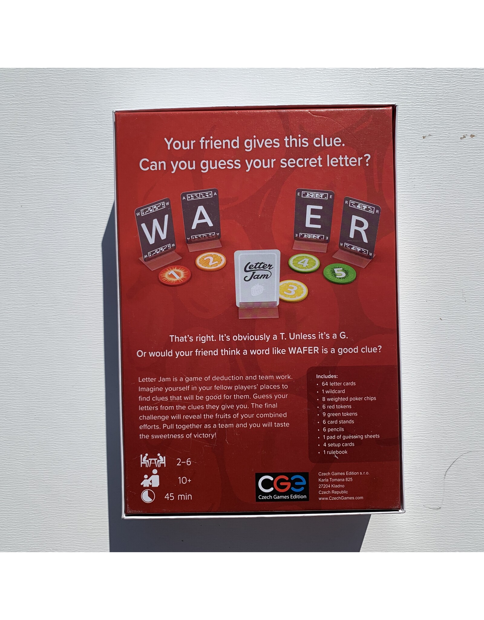 Czech Games Edition Letter Jam Used Board Game (2019)