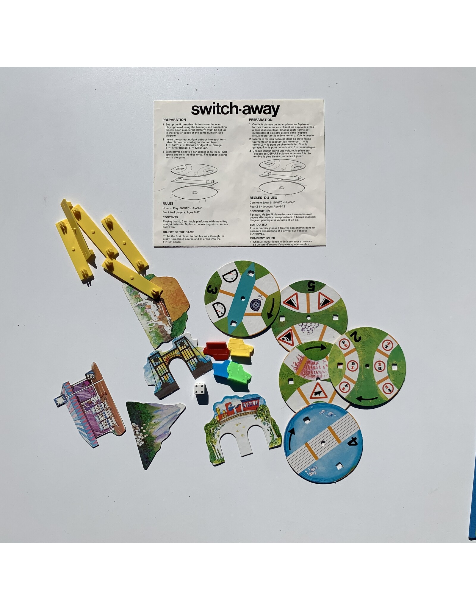 PARKER BROTHERS Switch-away Used Board Game (1973)