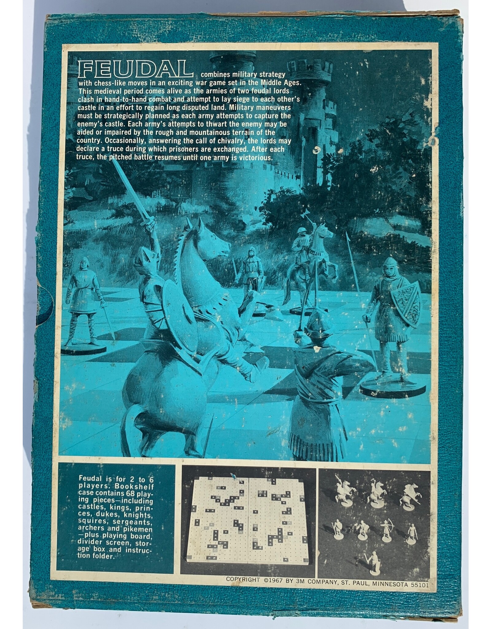 Avalon Hill Game Company Feudal (1967) (used) (Made in 1976)