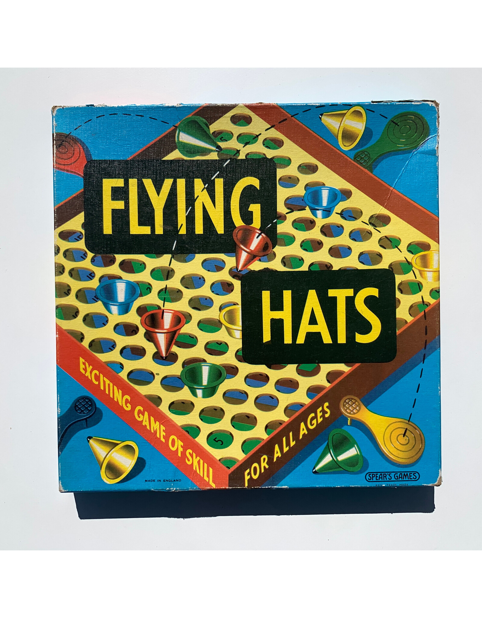 Spear's Games Flying Hats Used Board Game (1890 est.)