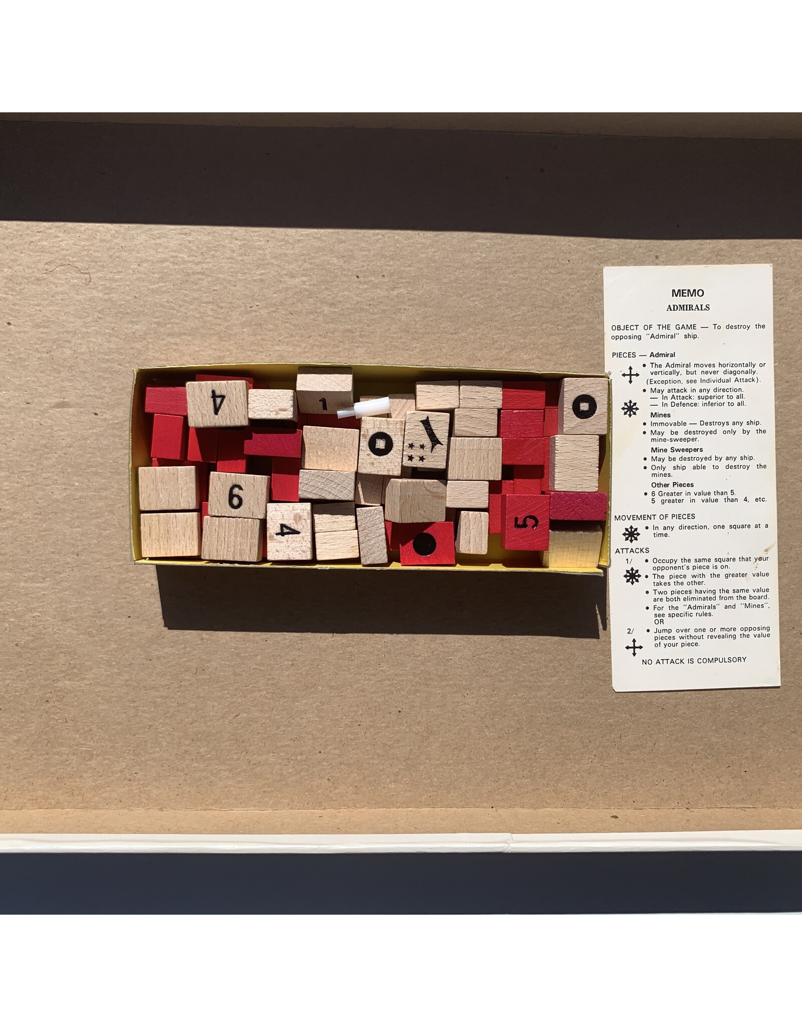 PARKER BROTHERS Admirals (1972) (used)