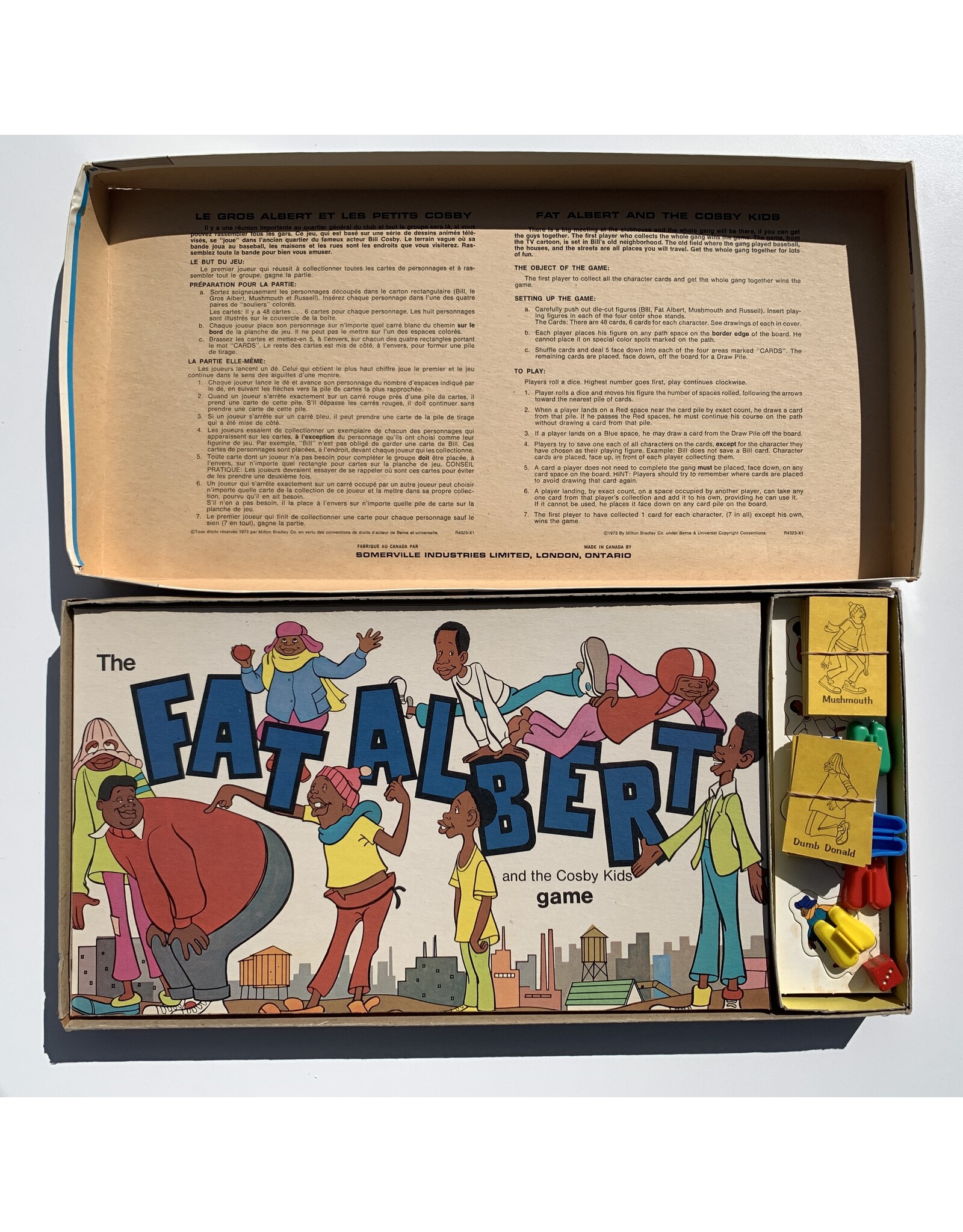 MILTON BRADLEY Fat Albert and the Cosby Kids Used Box Game (1973)