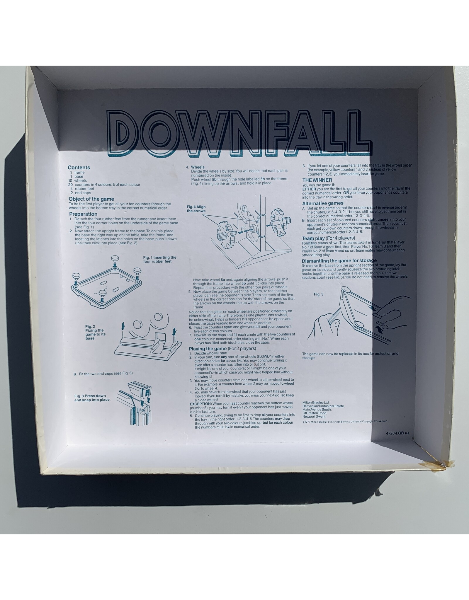 MILTON BRADLEY Downspin (1970) (Downfall) (Used) (Made in 1985)