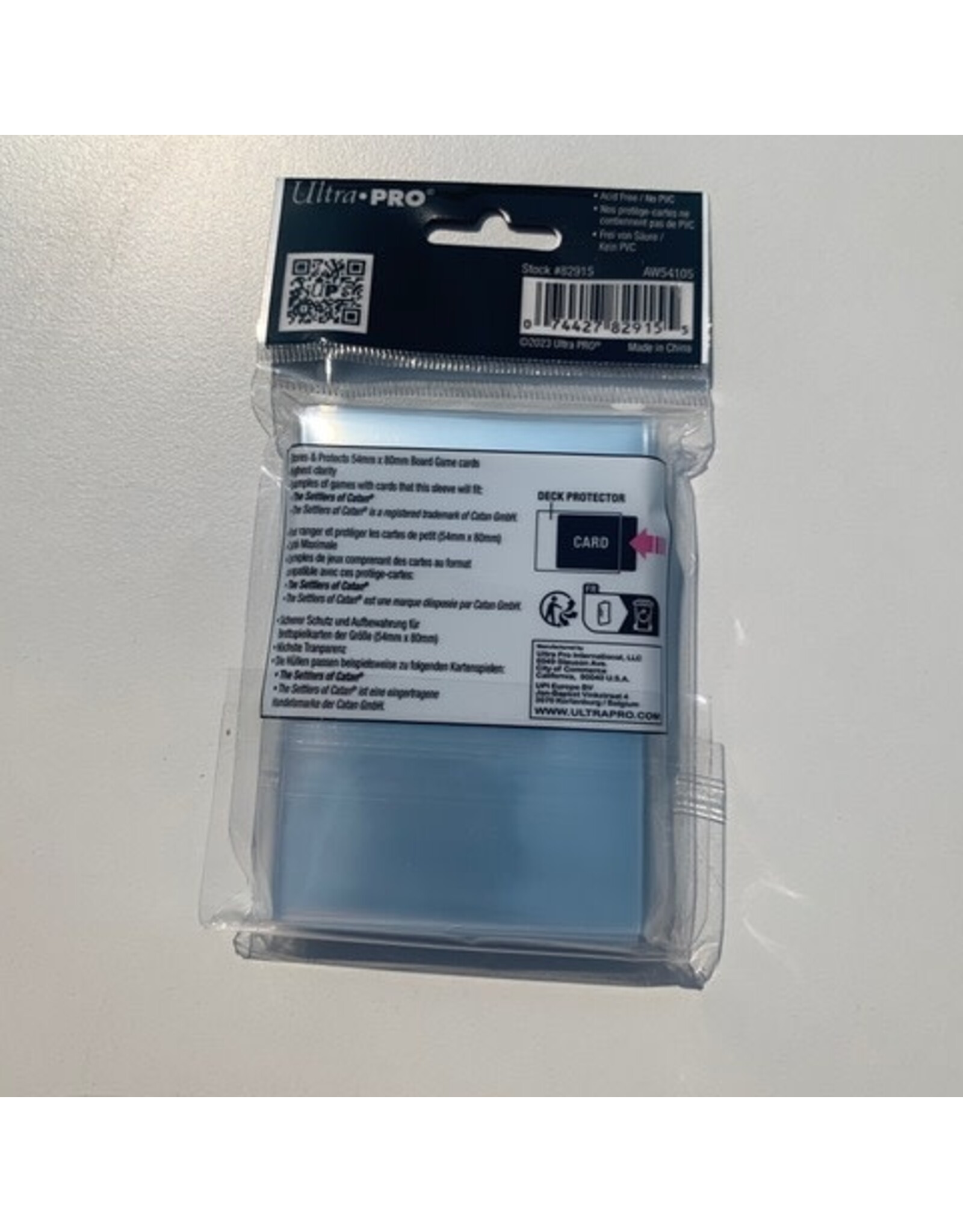 Ultra Pro Special Sized Board Game Sleeves (50ct) for 54mm x 80mm Cards Ultra Pro
