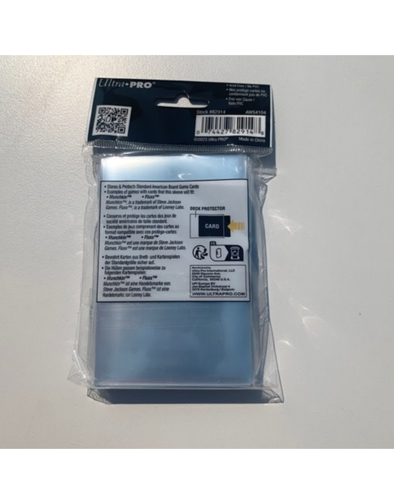 Ultra Pro Standard American Board Game Sleeves (50ct) for 56mm x 87mm Cards Ultra Pro