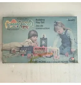 Selchow & Righter Scrabble People Country Village Playset (1984) NIS - Shrink is ripped