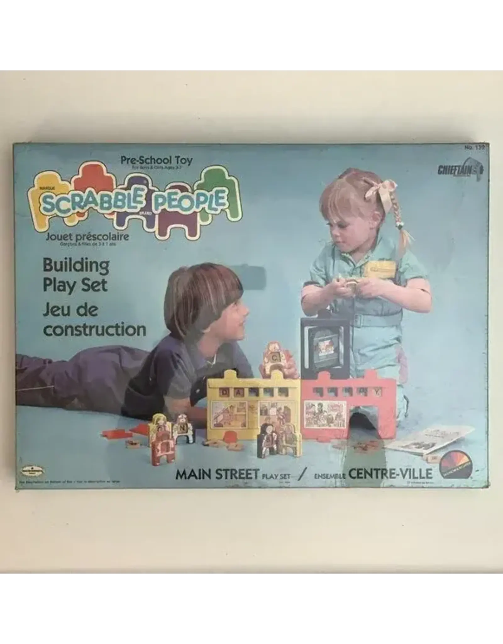 Selchow & Righter Scrabble People Main Street Play Set NIS (1984)