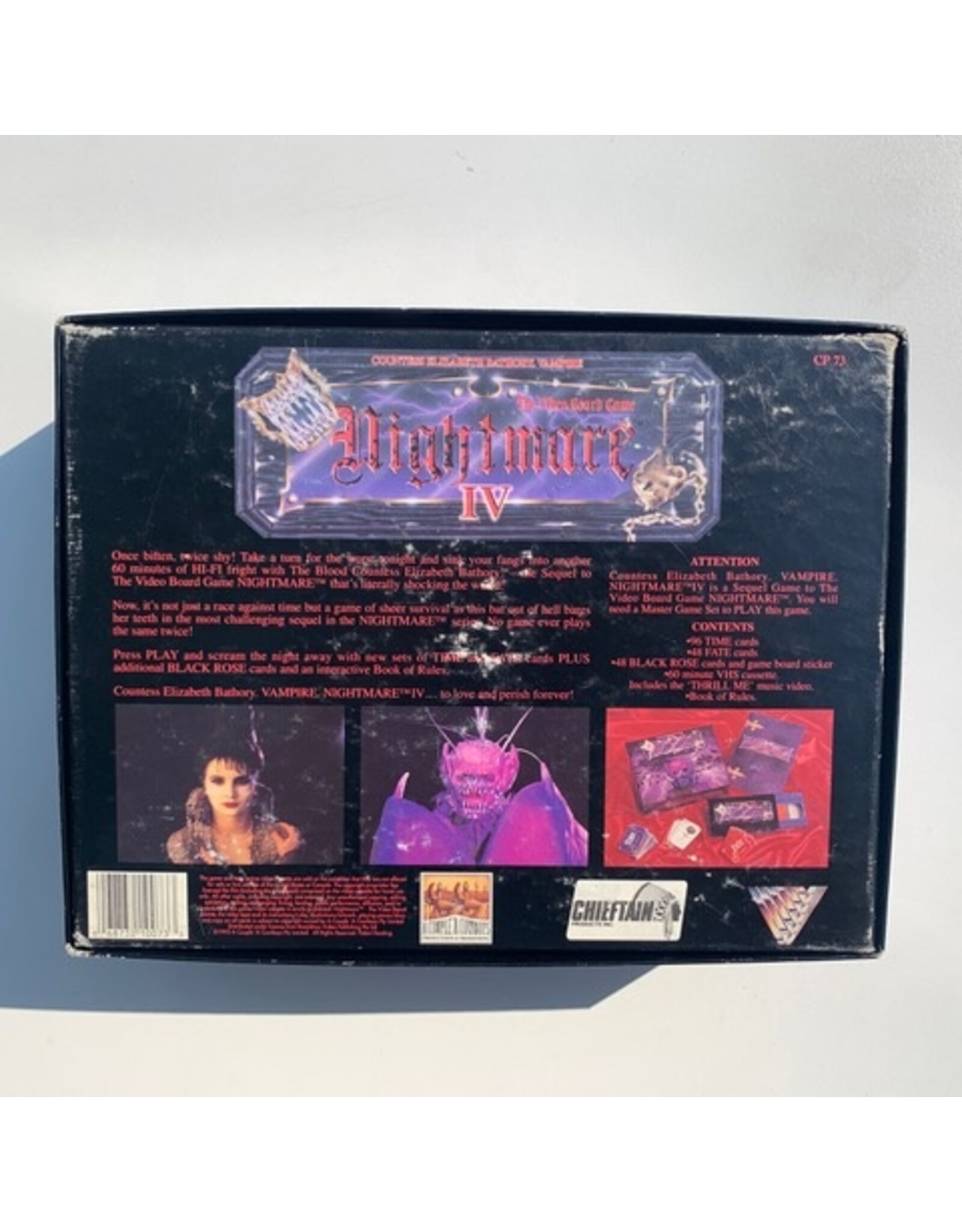 Cheiftain Products Nightmare IV (1993) (used) (missing Stickers) Board Game