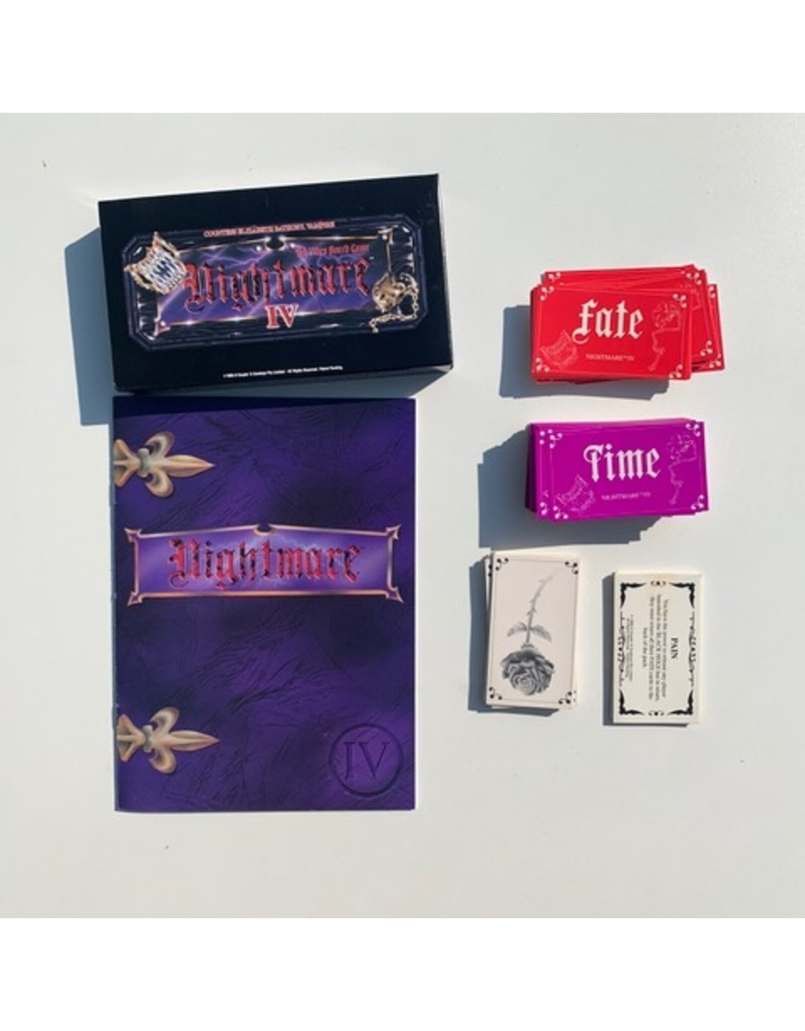 Cheiftain Products Nightmare IV (1993) (used) (missing Stickers) Board Game