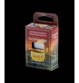 Dragon Shield 100 ct European Mini - Clear/Non-Glare - Board Game Sleeves 45-68mm - Dragon Shields