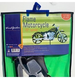Premier kites 22 in. Motorcycle Spinner - Flame