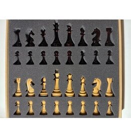 CHH Chess set with matching leatherette chess board