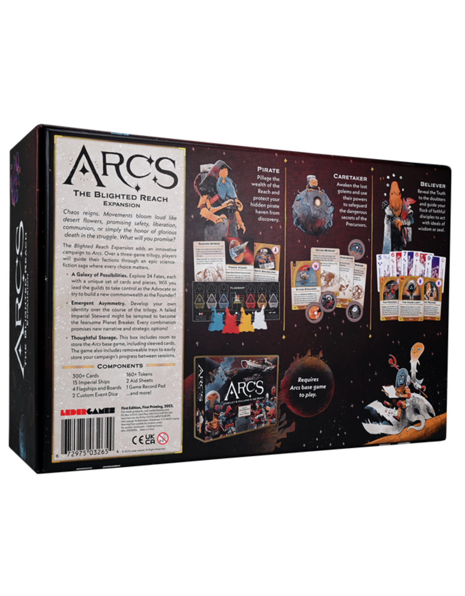 Leder Games Arcs: The Blighted Reach Expansion NIS (2024) Fully Sleeved NEW