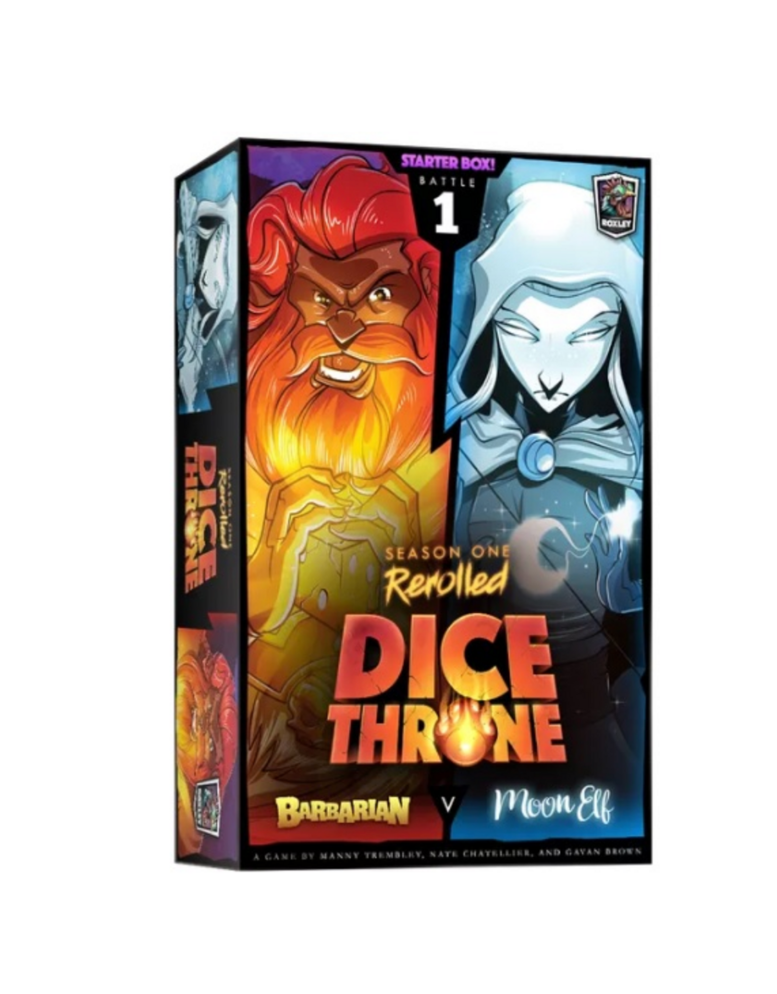 Roxley Dice Throne: Season One Rerolled – Battle 1: Barbarian v. Moon Elf (2021) NIS Board Game