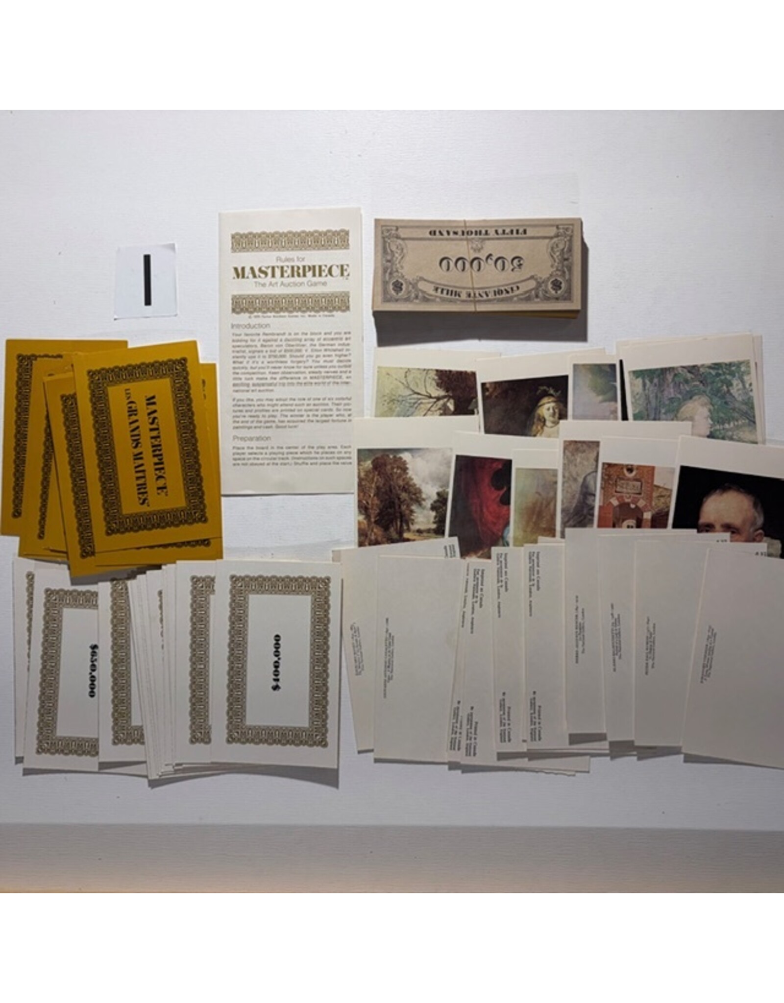 PARKER BROTHERS Masterpiece (1970) Used (I)