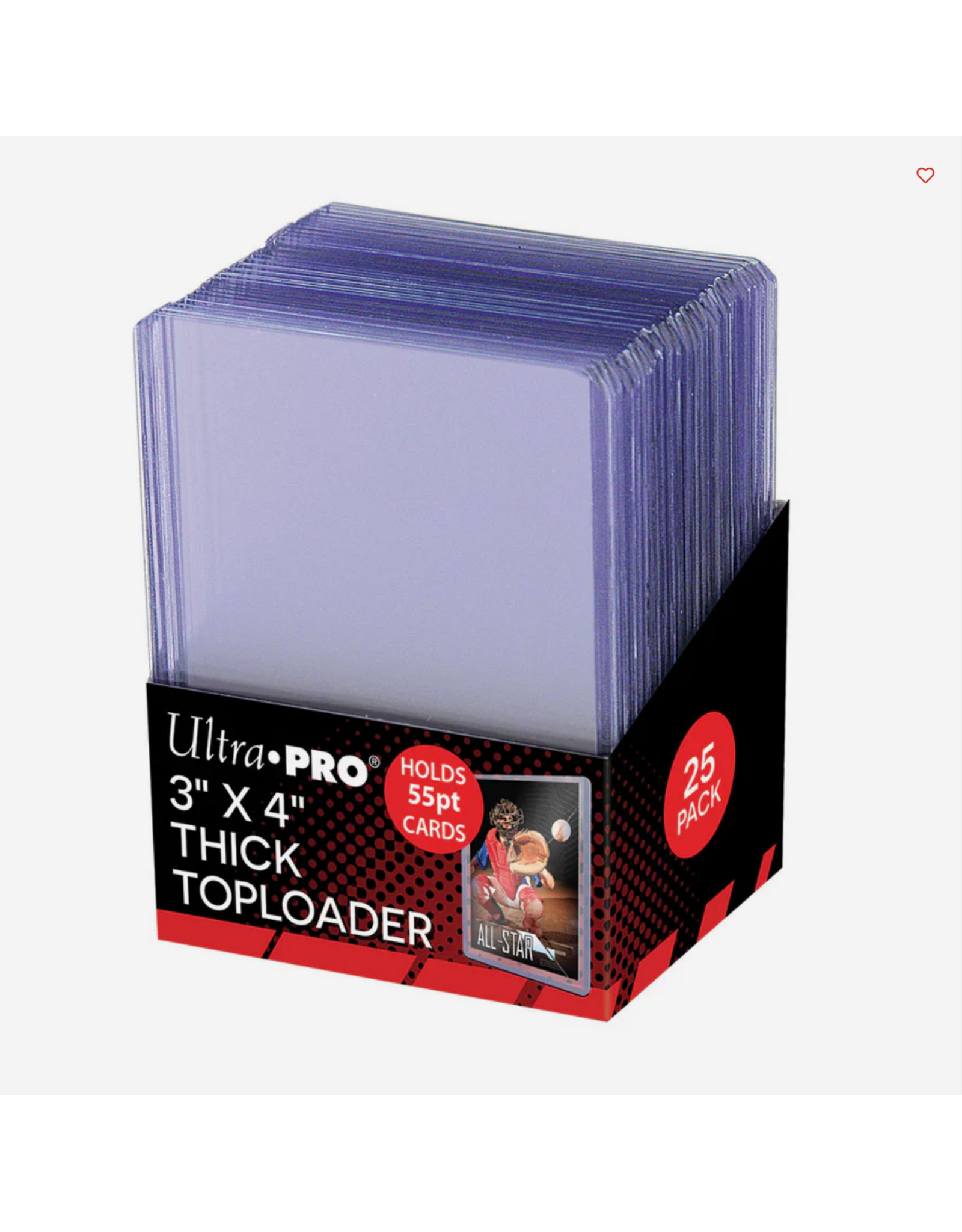 Ultra Pro 3" x 4" Clear Action Packed 55PT TOPLOADER® Sleeves (25ct)