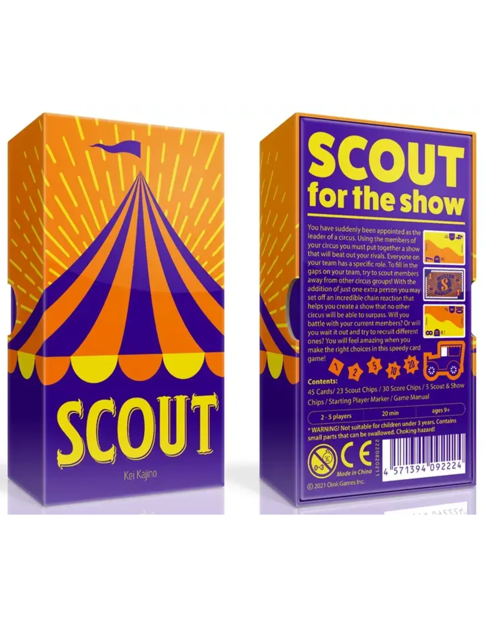 Oink Games Inc SCOUT (2019) New Fully Sleeved Card Game