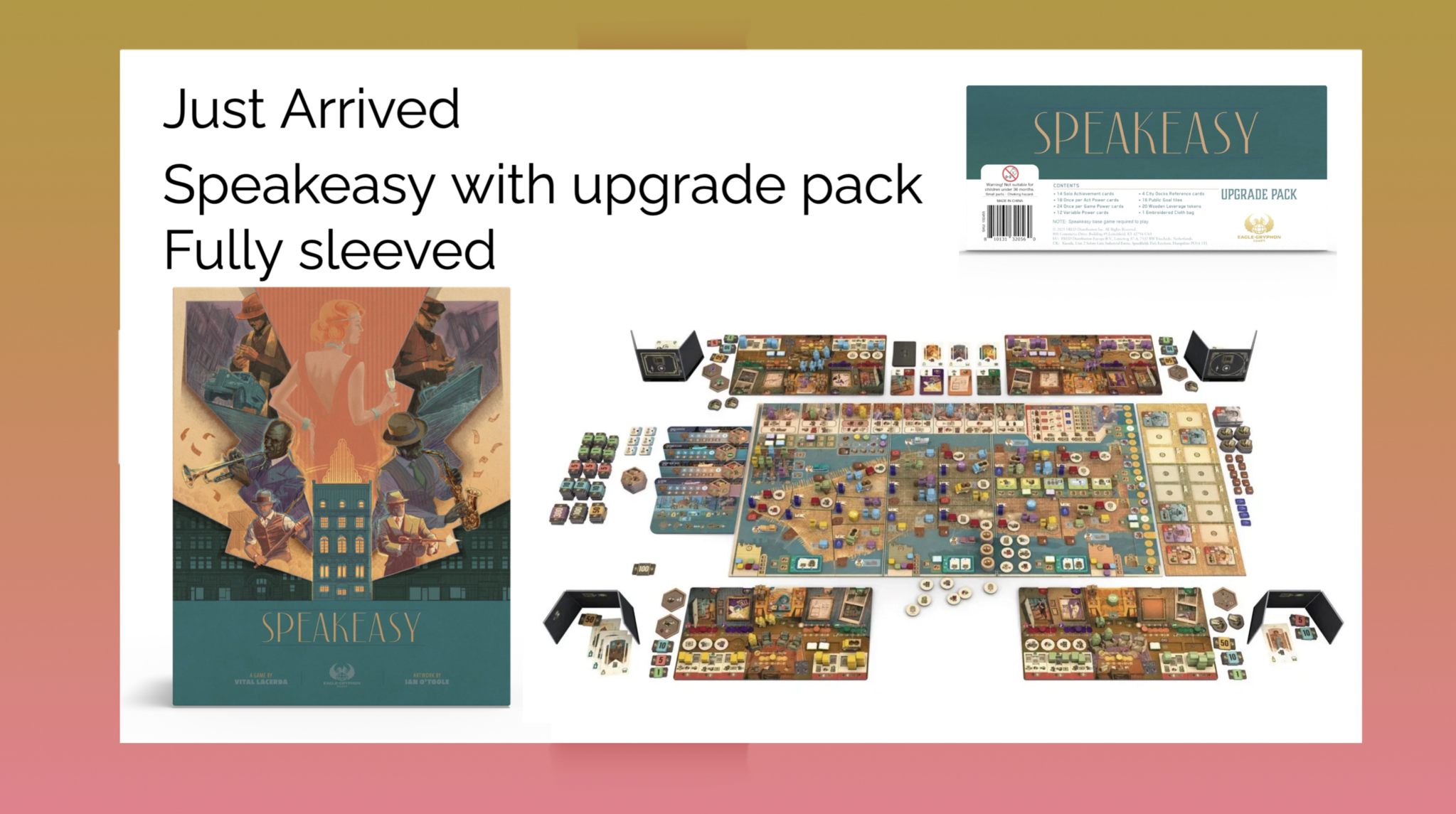 Speakeasy Just Arrived Jan 20