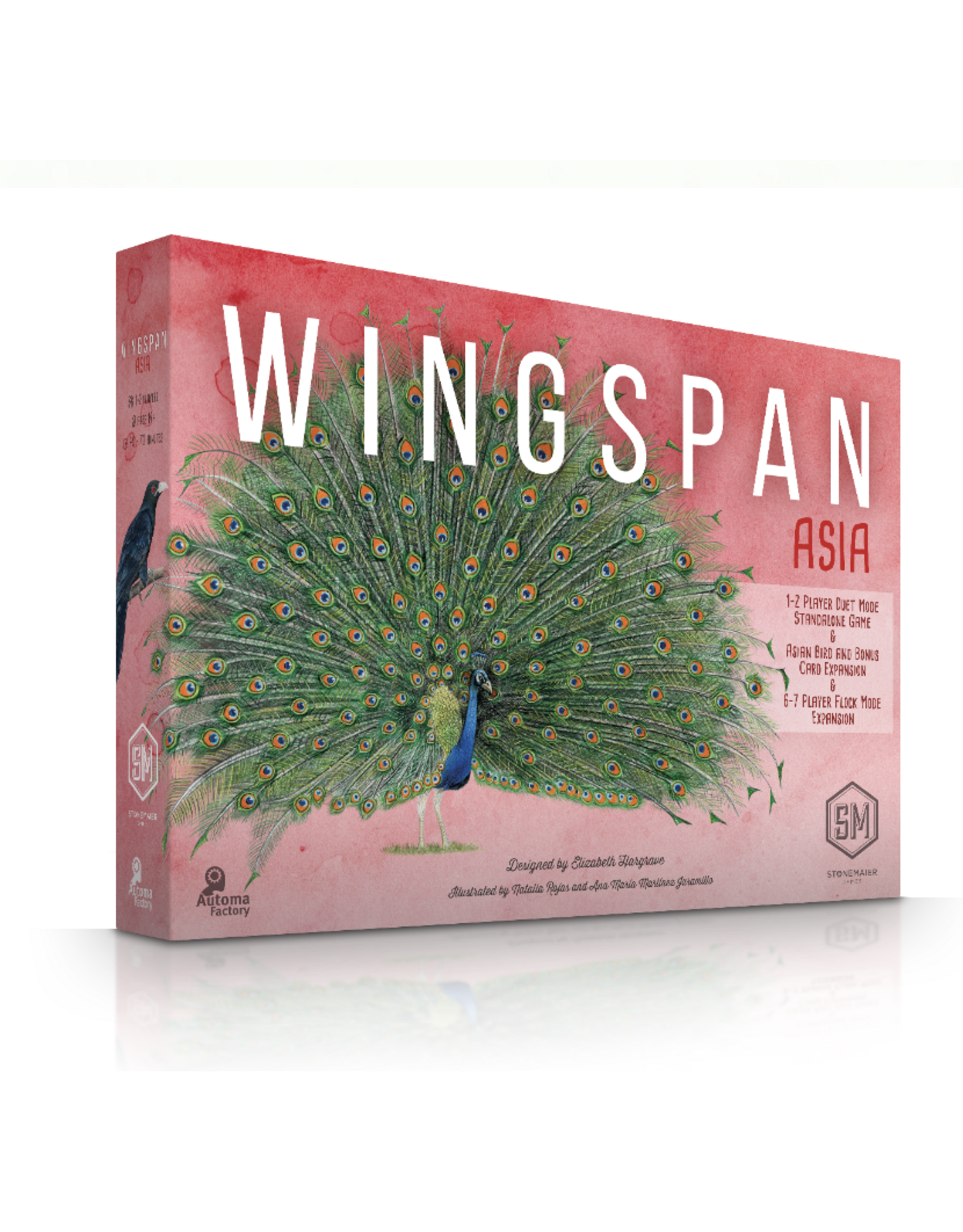 Stonemaier Wingspan (2019)  Bundle Asia, European, Oceania expansions, Fan Designed Card Packs Set 1, 1 WIngspan Playmat, Folded Space Insert, Sleeves