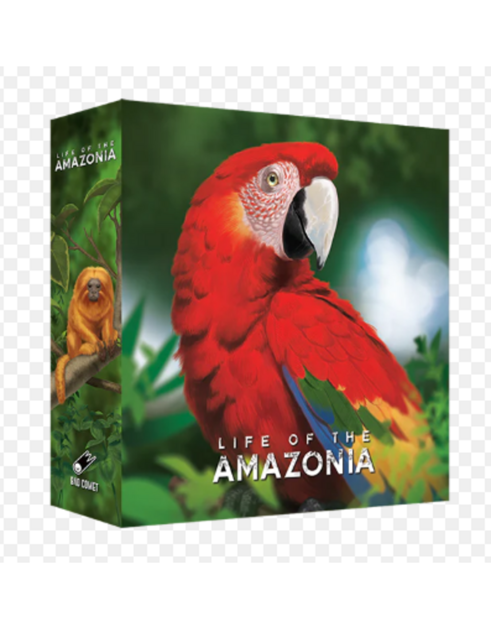 Bad Comet Life of the Amazonia (2023) Bundle, Upgrade Components pack, Meeple Set, Mini expansion, and Sleeves.