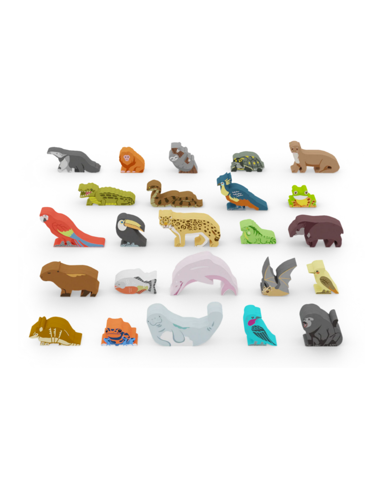 Bad Comet Life of the Amazonia (2023) Bundle, Upgrade Components pack, Meeple Set, Mini expansion, and Sleeves.