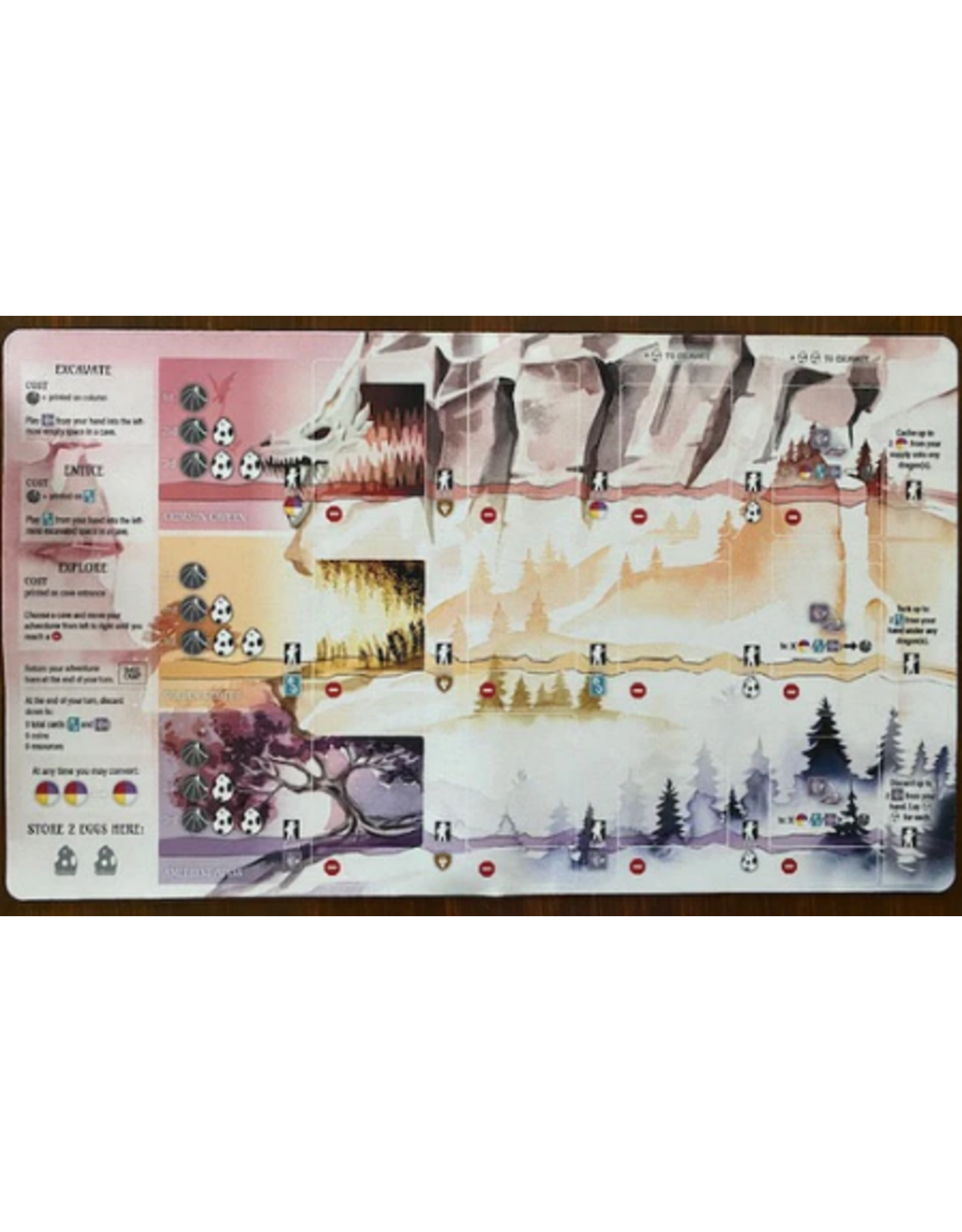 Stonemaier Wyrmspan (2024) Bundle: Base Game, Dragon Academy, 1 Rubber Playmat, Upgrade Pack and Sleeves.