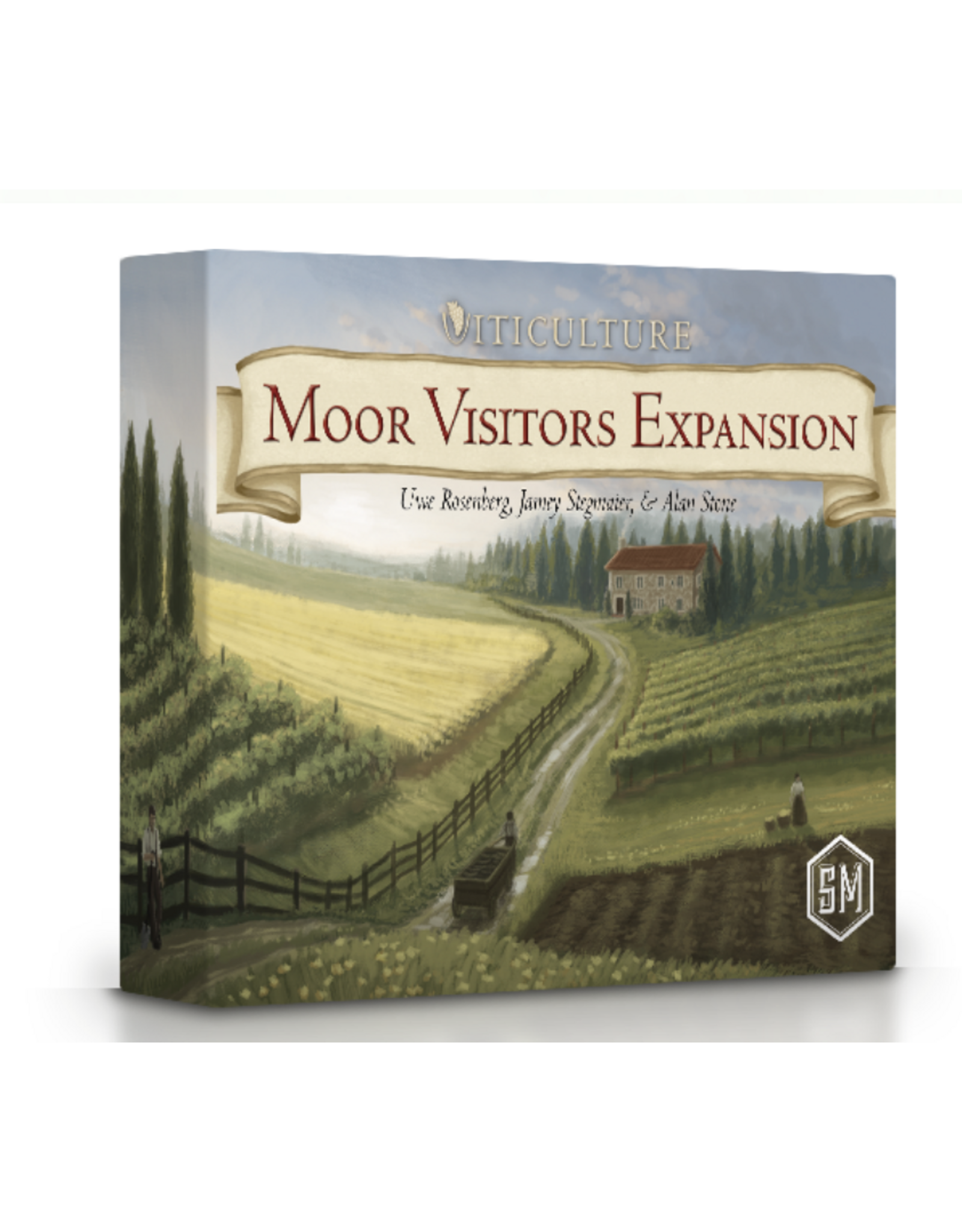 Stonemaier Viticulture Essential Edition (2015) Bundle, Tuscany Essential Edition, Viticulture World, Moor Visitors Expansion, Visit from the Rhine Valley, Wine Crate and MDG sleeves