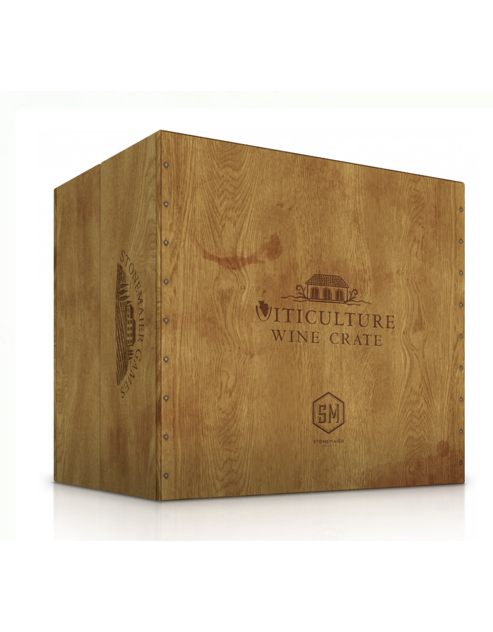 Stonemaier Viticulture Essential Edition (2015) Bundle, Tuscany Essential Edition, Viticulture World, Moor Visitors Expansion, Visit from the Rhine Valley, Wine Crate and MDG sleeves
