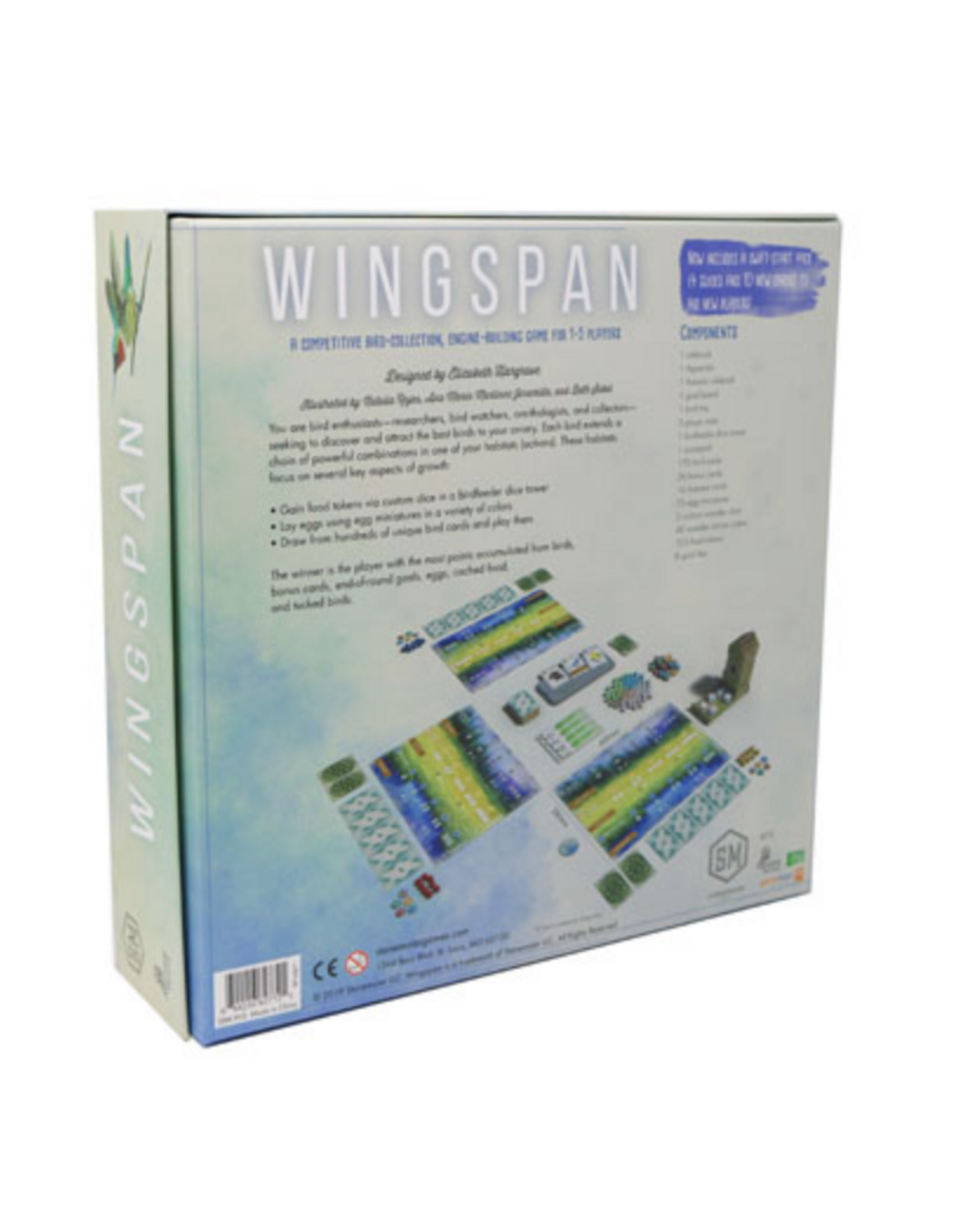 Stonemaier Wingspan (2019) Bundle, Base Game, Fan Pack 1, Americas and MDG Sleeves
