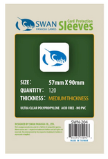 Swan Panasia Games 57x90mm -120 pack, Medium Thickness Sleeves (SWN-204)
