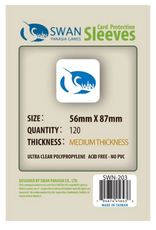 Swan Panasia Games 56x87mm -120 pack, Medium Thickness Sleeves (SWN-203)