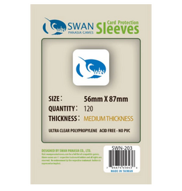Swan Panasia Games 56x87mm -120 pack, Medium Thickness Sleeves (SWN-203)