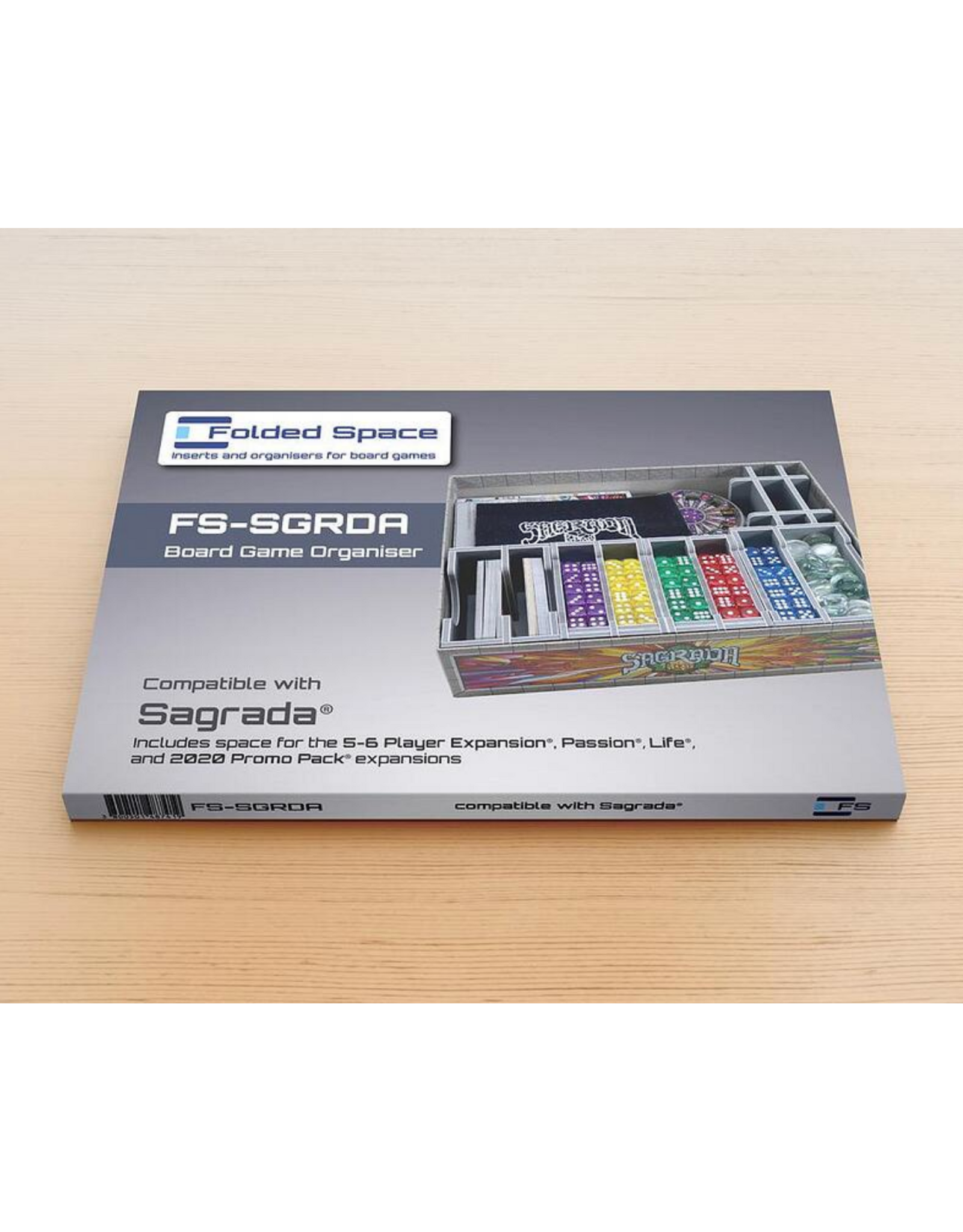 Folded Space FS-SGRDA for Sagrada (Insert and Organizer)