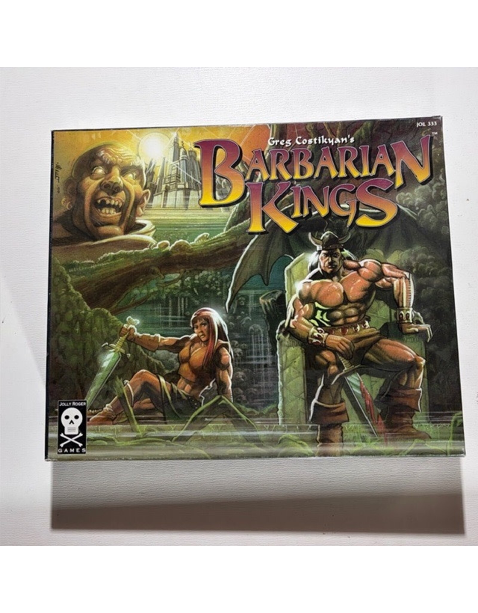 Jolly Roger Games Barbarian Kings (2001) revised edition Unpunched Used Board Game