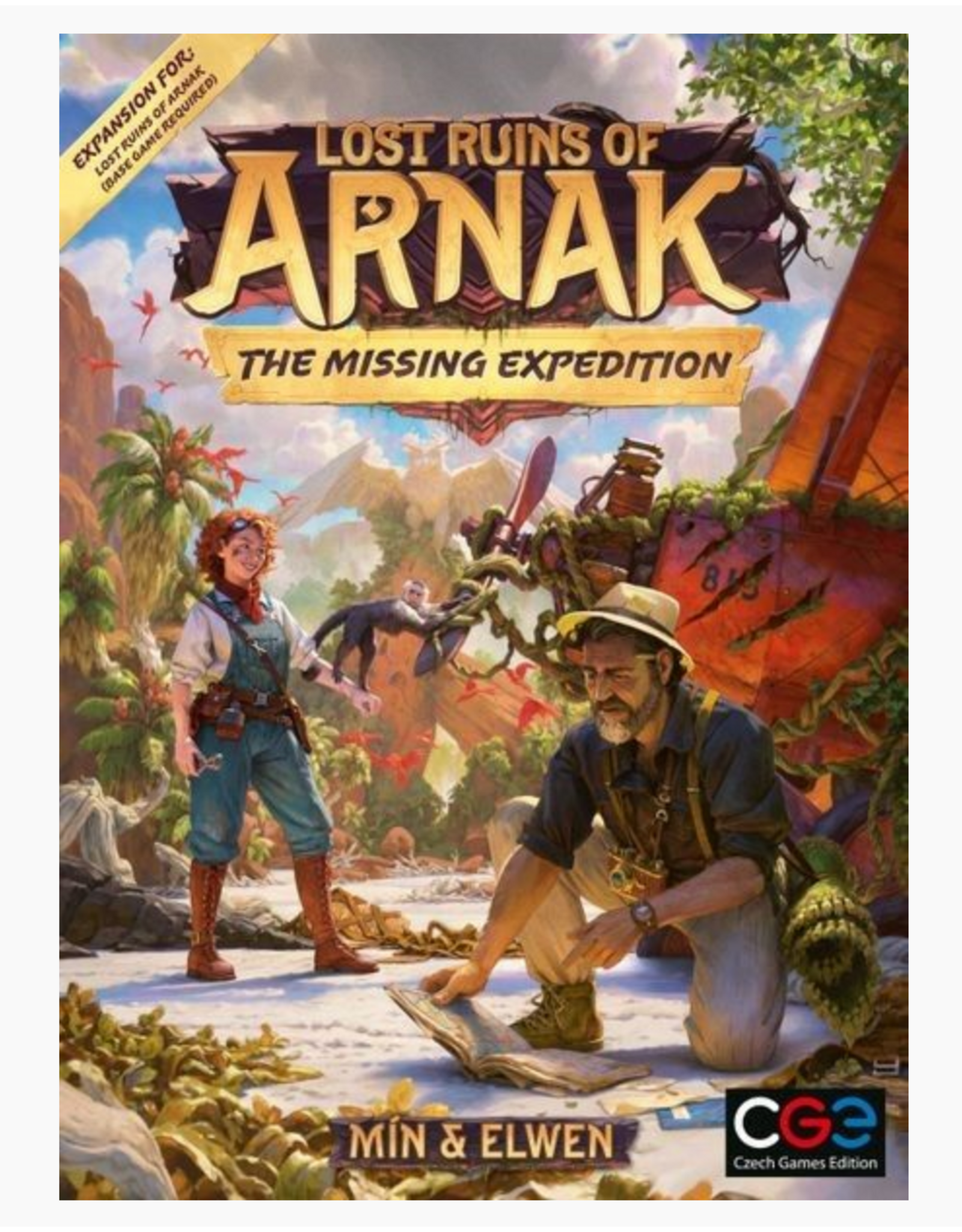 CGE Lost Ruins of Arnak: The Missing Expedition (2023) NIS Expansion With Mayday Premium Sleeves