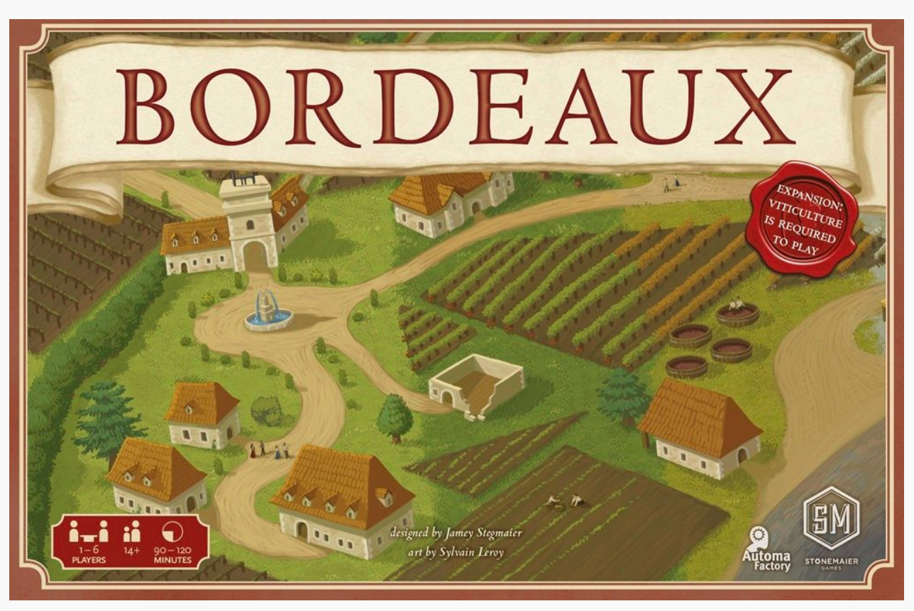 Viticulture: Bordeaux Expansion (2026) NIS Board Game with sleeves ...