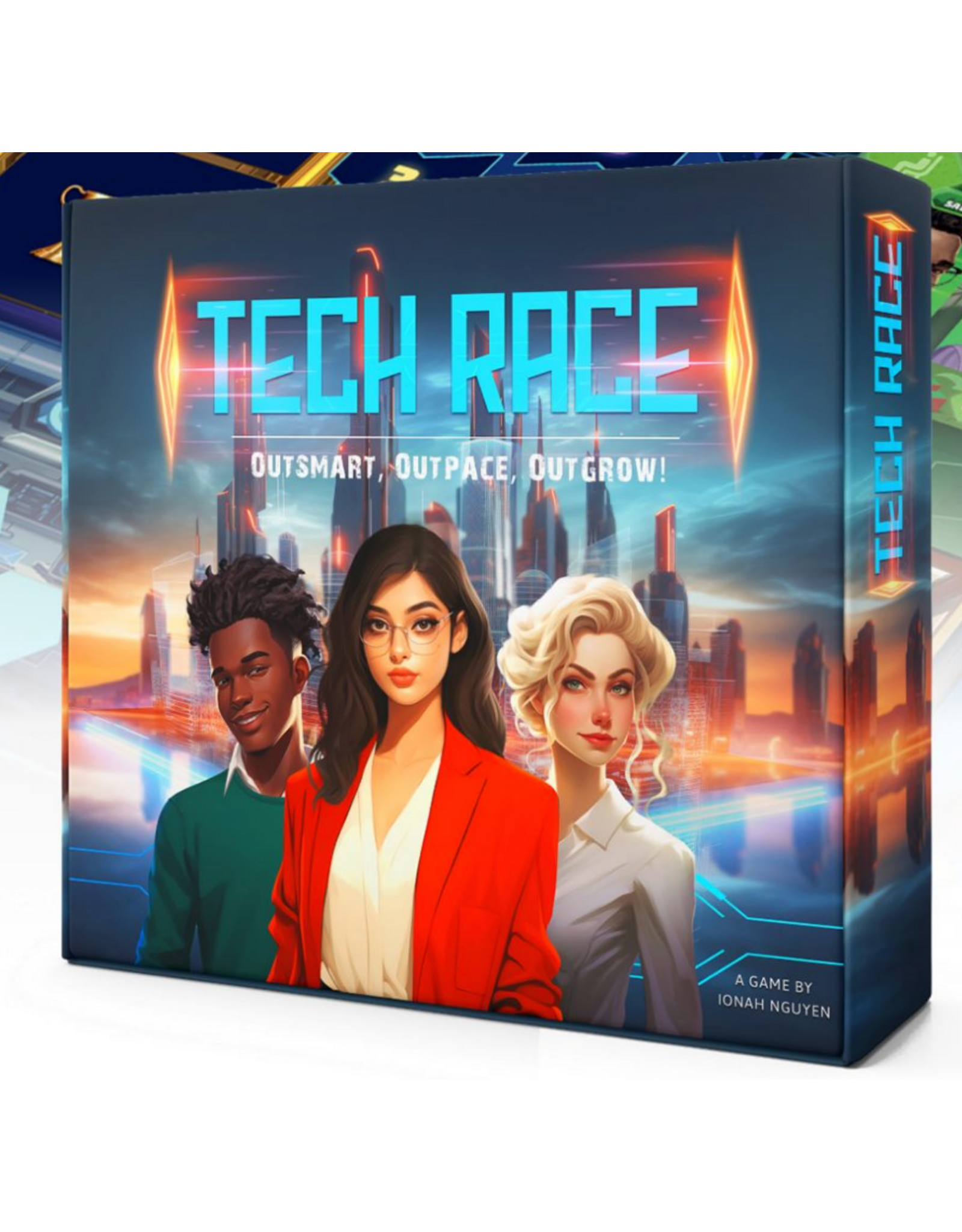 Brainy Hearty Tech Race (2025) New Sleeved Board Game