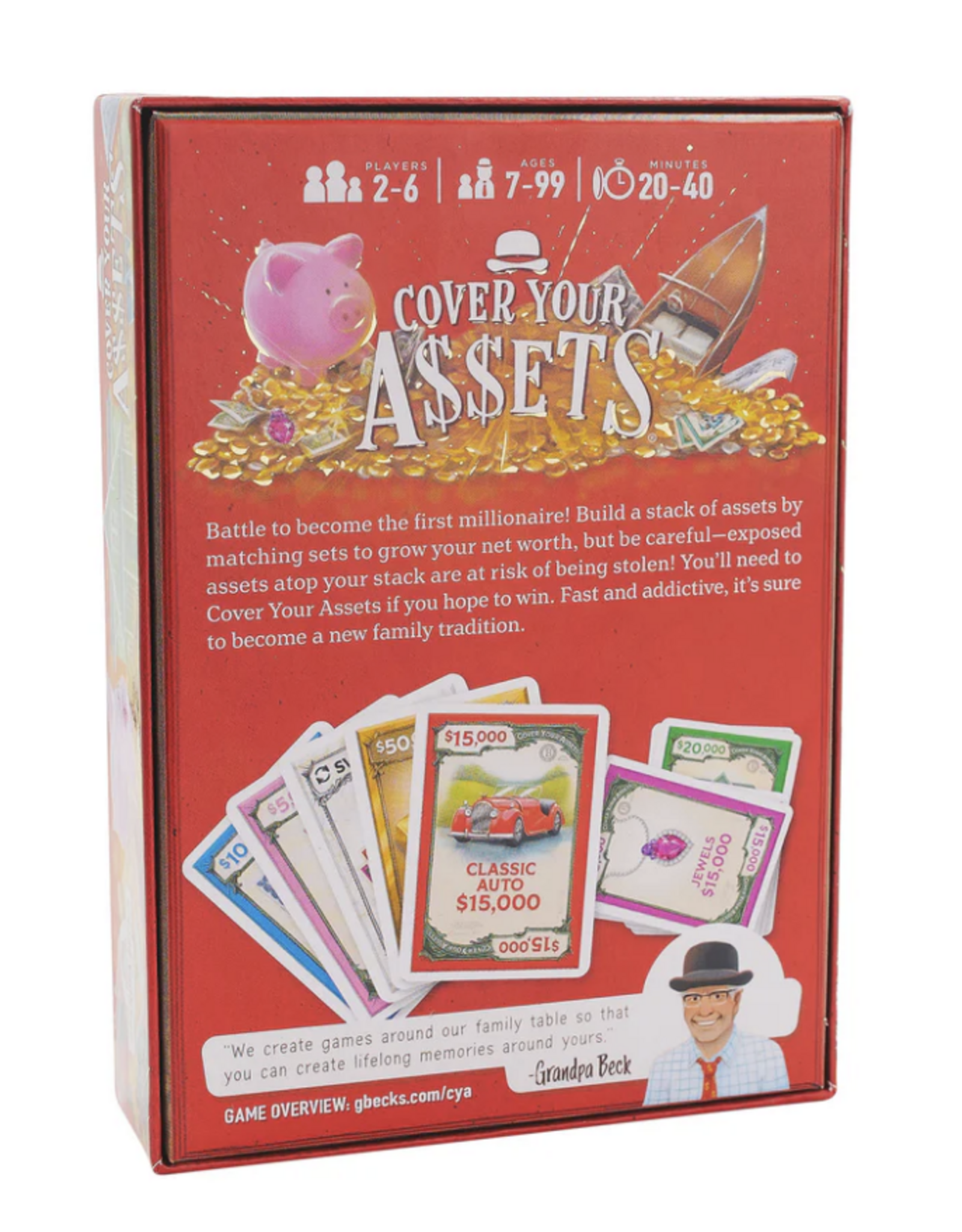 Grandpa Beck's Games Cover Your Assets (2011) NEW Sleeved Card Game