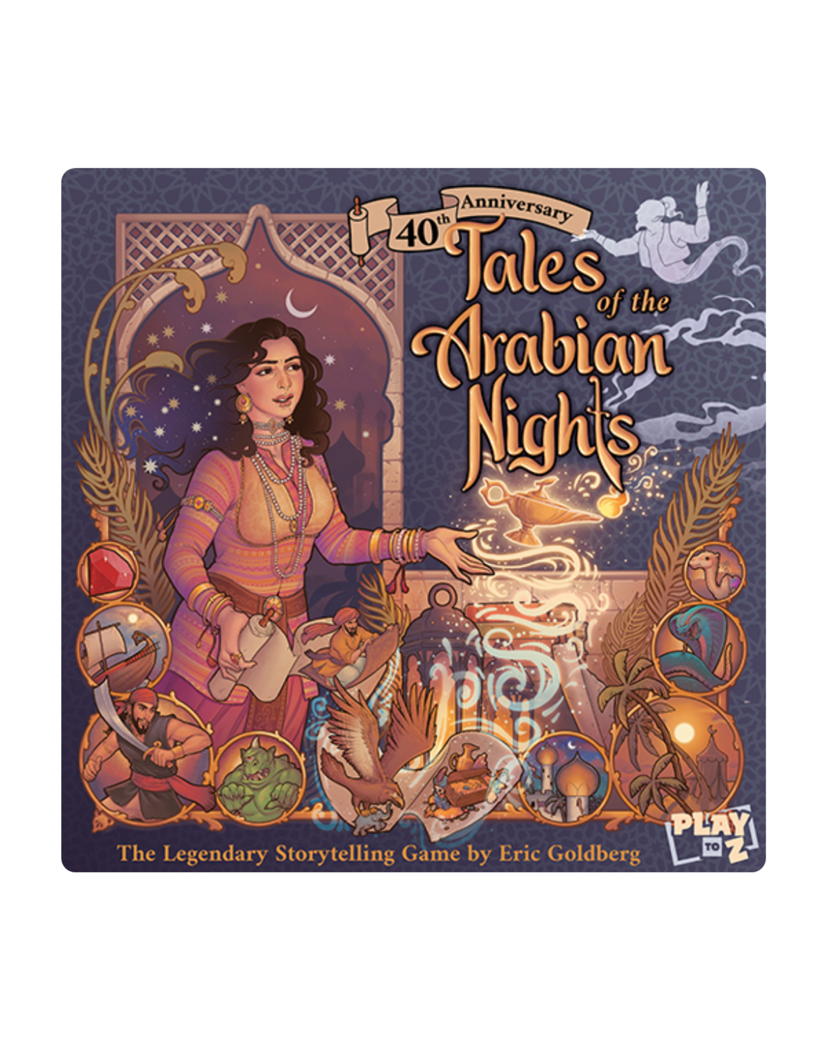 Play to Z Tales of the Arabian Nights: 40th Anniversary (2026) NIS Board Game  Bundle with Sleeves